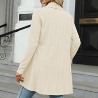 Chaqueta Abierta Delantera Para Mujer Casual De Manga Larga Ligera Tejida Suave Suéter Otoño Invierno Solido Estilo Calle - details 14