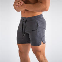 Nuevos Shorts De Fitness Para Hombre Con Bolsillo Cremallera Pantalones De Correr Verano Transpirables Shorts De Playa Deporte Mesh Talla Verdadera - details 7