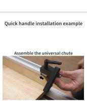 Bloque De Límite De Corte Para Mesa De Router De Carpintería Aluminio T-Track Stopper De Herramienta De Carpintería DIY - details 3