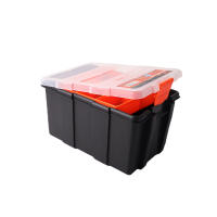KMT Caja De Herramientas Portátil Con Compartimento Removible 1pc Caja De Plástico De 8 Tamaños Diferentes Organizador De Trabajo - details 7