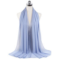 Nueva Elegante Bufanda De Mujer 2023 Modesta En Chiffón Sólido Tamaño Grande Abrazadora Para Cabeza Y Cuello Protección Solar Estilo Fashion - details 65