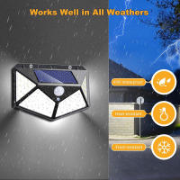 Luces Solares Para Exterior Con Sensor De Movimiento 3 Modos 100 LED IP65 Impermeables Para Puerta Delantera Garage Piso - details 2