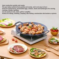 Sartén coreana, superficie revestida de piedra médica, sartén antiadherente sin humo, adecuada para barbacoas en interiores y exteriores, barbacoa, sartén - details 2
