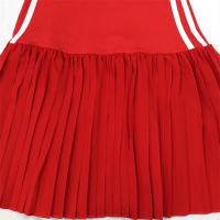 Vestido Mini De Verano Casual Deportivo Para Mujer 2025 Sin Mangas Cuello Redondo Slim Estampado Lateral Elástico Plegado A-line Clubwear - details 5