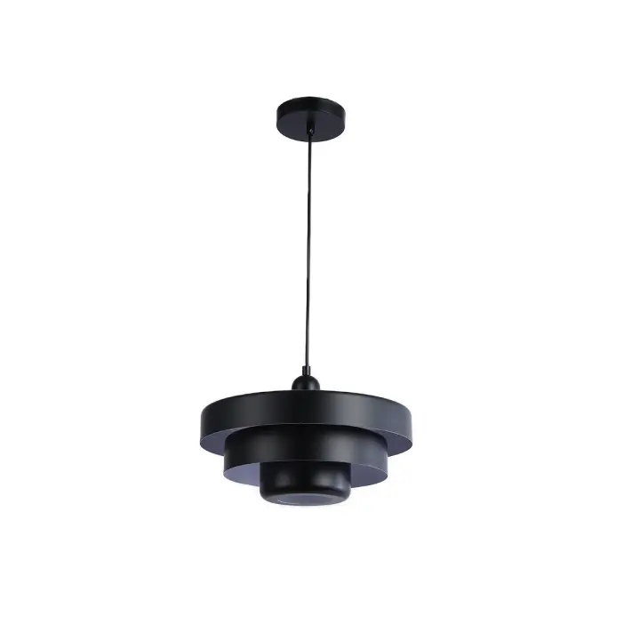 ALPINALUZ Lámpara colgante mid-century, metalico, 1 luz, pantalla de 3 capas "HELIAS", E27, D350mm. - 1