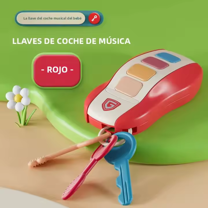 Juguetes Educativos Para Bebés Coche Musical Con Voz De Llave Inteligente Juguete De Interacción Remota Para Niños Regalos De Navidad - 1
