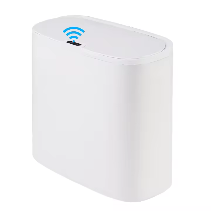 Bandeja De Basura Automática Con Sensor De Movimiento 13L Para Baño Cocina Oficina Y Dormitorio Recipiente Ecológico Plástico Rectangular Impermeable - 1