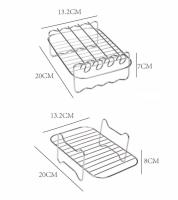 Estante para freidora de Aire-Estante de Doble Capa para pinchos, accesorios multiusos de Maple inoxydable para freidora - details 0