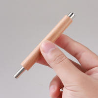 1PC Herramienta De Manicura Para Uñas Con Imán De Ojo De Gato Doble Final Diseño Cilíndrico Para Pintura 3D De Uñas Con Palanca De Madera Para Polvo De Gel UV - details 5