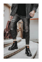 Botas De Motocicleta Para Hombre Tamaño Grande 48 Botas De Invierno Chelsea Retro Impermeables Para Senderismo Confort - details 5