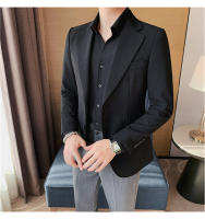 Chaqueta De Traje Para Hombre Estilo Elegante Monabroca Calidad Superior Casual Formal Color Sólido Ajustada 2024 - details 6