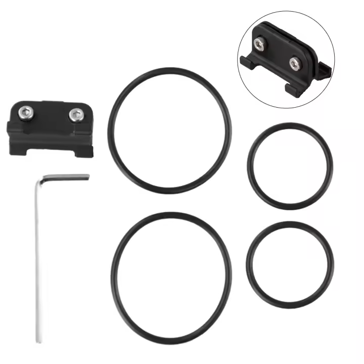 Set De Poste De Silla De Bicicleta Montaña Con Porta Tarjeta Y Correa PVC Accesorios Para Bicicletas Uso Novatos - 1
