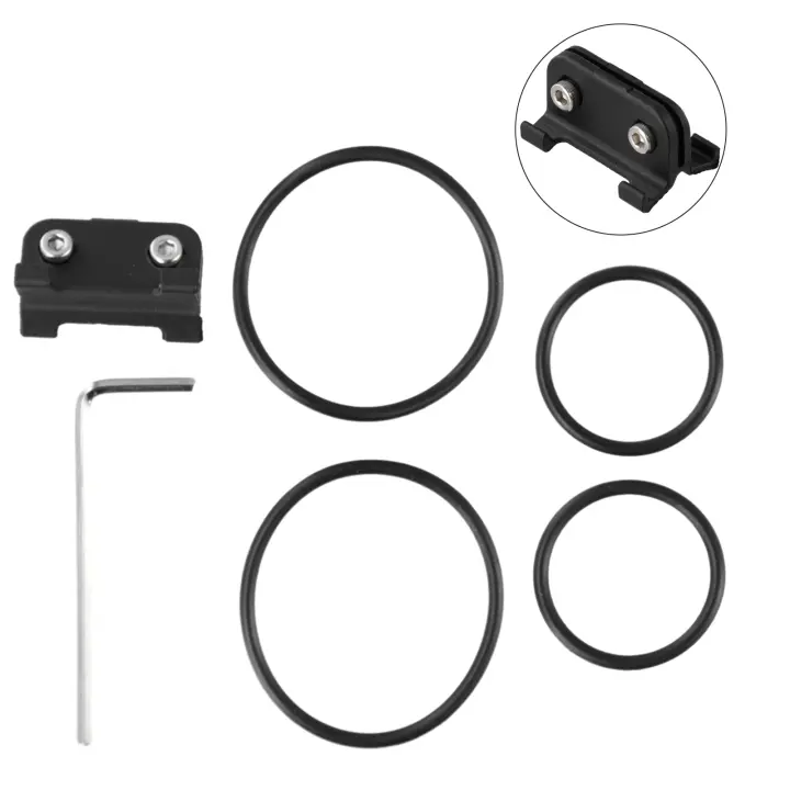 Set De Poste De Silla De Bicicleta Montaña Con Porta Tarjeta Y Correa PVC Accesorios Para Bicicletas Uso Novatos - 1