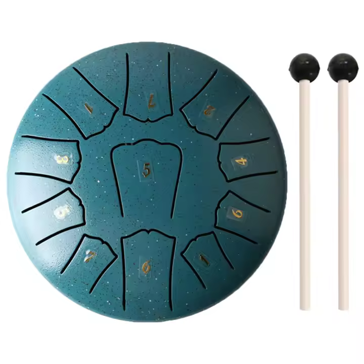 Instrumento De Percusión De 6 Pulgadas Con 11 Notas Incluye Bolsa De Batería Libro De Música Y Palillos Para Batería Sonido Hechicero Instrumento De Lluvia - 1