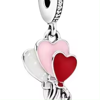 Charm colgante de globo "Feliz Cumpleaños" de PANDORA - Charm para pulseras PANDORA Moments - Regalo para ella - Plata de ley y esmalte，Incluye Caja Original - 1