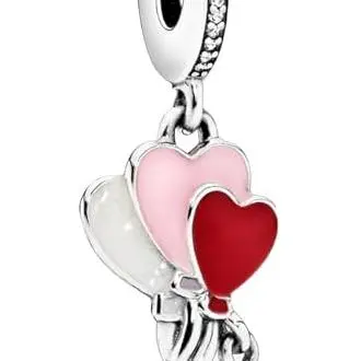 Charm colgante de globo "Feliz Cumpleaños" de PANDORA - Charm para pulseras PANDORA Moments - Regalo para ella - Plata de ley y esmalte，Incluye Caja Original - 1