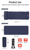 Almohadilla De Dormir Para Camping Inflable Con Bomba Integrada Ultraligera Para Viajes Y Senderismo Con Apoyo Cabeza Material PVC TPU Nylon - details 2