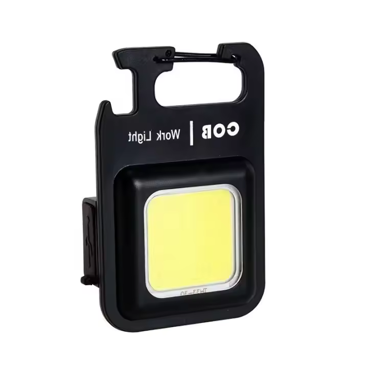 Linterna LED Mini De Llave Multifuncional Portátil COB Para Camping Recargable USB Luz De Trabajo Para Pesca Y Emergencias - 1
