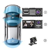 1080HP DVR Dashcam Cámara Coche, Camara Coche Vigilancia, Frontal e Interior y Trasera, 2 Pulgadas Pantalla, Soporte de Visión Nocturna Grabación en Bucle Bloqueo de una tecla - details 6