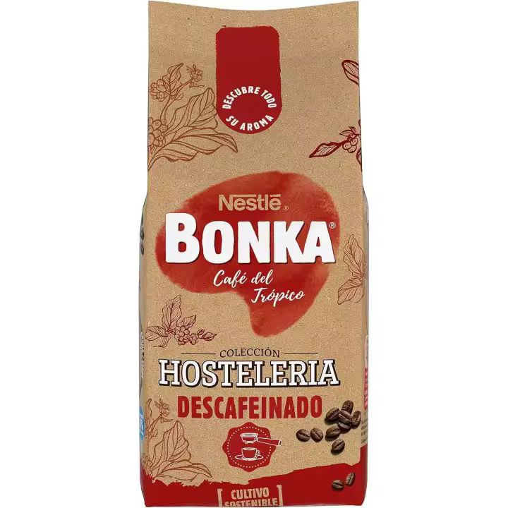 BONKA Café descafeinado en grano - Especial hosteleria - 500 grs - 1