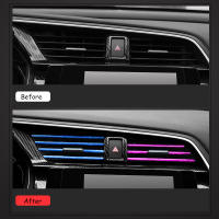 10 Piezas De Decoración Para Ventiladores De Aire De Coche En Cromo Estilo Mouluring U Shaped Accesorios Para Acondicionador De Aire Grille PVC Para Estilo De Coche - details 1