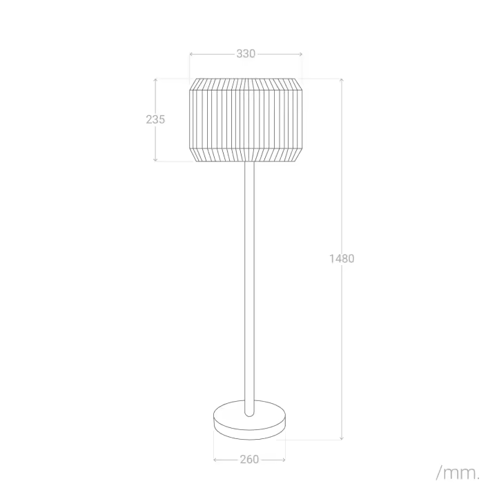 Ledkia Lámpara de Pie Exterior de Metal LED Solar Nygala Natural - 1