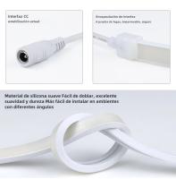 Tira De LED COB Neón 24V 10M Con Control Remoto RF Dimmable 320 LEDs/m Flexible Para Decoración De Jardín Luz De Tubo De Cinta - details 5