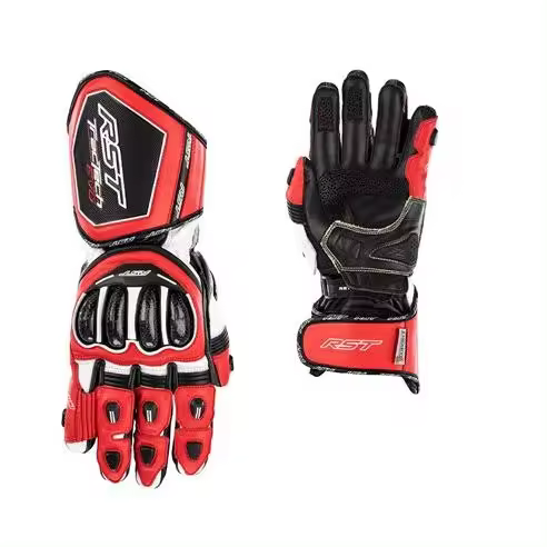 Guantes de moto RST Tractech Evo 4 rojo, guantes racing indicados para circuito - 1