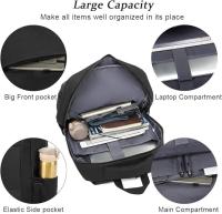 Mochipa Unisex Impermeable para Ordenador Portátil de hasta 15,6 Pulgadas, conector para Auriculares y Bolso Antirobo - details 2