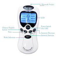 Masajeador Eléctrico De Acupuntura Con 8 Modos Terapia Meridiana Digital LCD Alivio Del Dolor Estimulación Muscular Kit De Terapia EMS - details 2