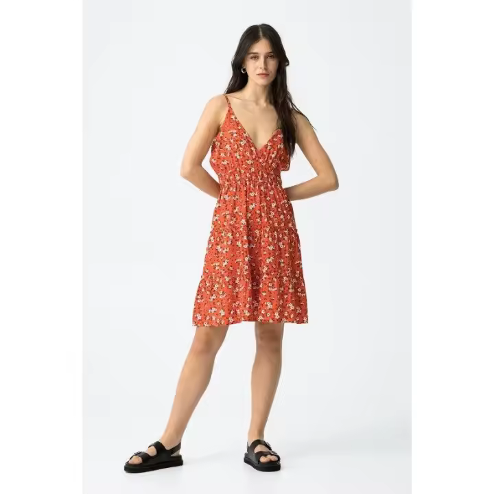 Vestido Amelia Estampado Naranja de Tiffosi - 1