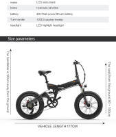 Bicicleta Eléctrica Bezior xf200 20 ''* 4,0'' 48 V15ah 130 km kilometrije freno hidráulico - details 27