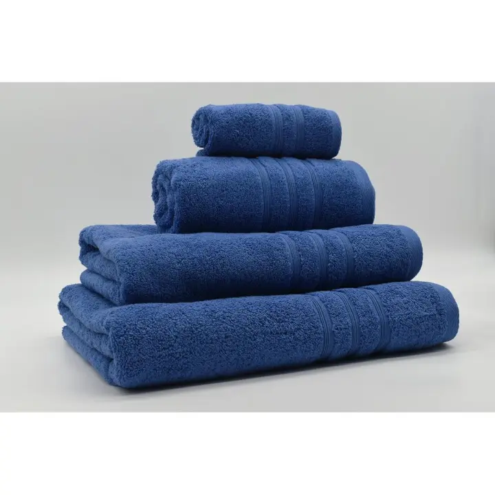 Toalla 100% Algodón de Rizo Americano 500 Gr/m2 Azulon Vidal Home (Medidas: 30x50cm, 50x100cm, 70x140cm, 100x150cm) - 1