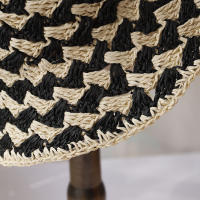 Nueva Gorra De Paja Para Mujer 2024 Sombrero De Redigrid Protección UV Visera Sol Para Playa Gorra De Verano Casual Estilo Campaniform - details 4