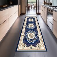 VIKAMA Alfombra Bohemia Vintage Persa De Velours Cristalino Antideslizante Para Lavandería Pasillo Cocina Sala De Estar Dormitorio Material Poliéster Máquina De Techo - details 2