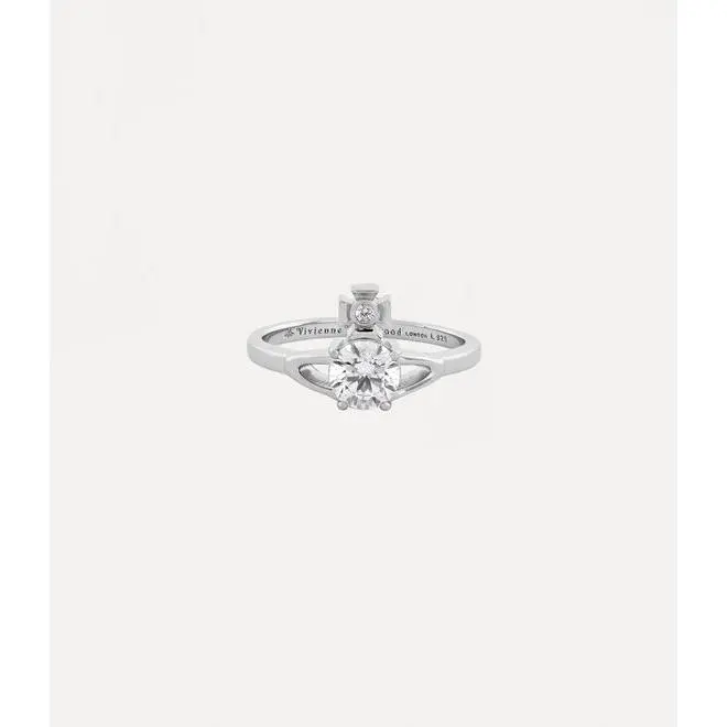 Anillo Reina Petite de VIVIENNE WESTWOOD, para Mamá Gift, Novia, San Valentín, cumpleaños y Aniversario. - 1