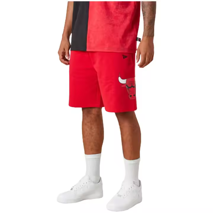 Pantalon Corto New Era Short Jogging Chicago Bulls para hombre en color rojo - 1