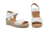 AE-649 Negro - Rojo - Beige - Cuero - Blanco - Platino Hecho en España Sandalias Mujer Piel Negro- Rojo - Beige - Cuero - Blanco - Platino Velcro Cuña Numeración: 35-41 Marca: Alto Estilo planta de gel y cierre velcro super comoda ideales para el verano - details 8