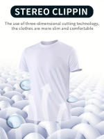 Camiseta Ultra-Ligera Para Hombre Con Cuello Redondo 6 Piezas Blanca Quick-Drying Transpirable Absorbedor De Sudor Para Fitness Gimnasio Y Ru - details 6
