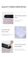 Lámpara LED Recargable Para Uñas Profesional Secador De Gel De Polvo De Póquer Sin Cable Para Manicura Con Batería Integrada Arte De Uñas - details 13