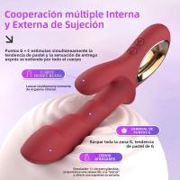 Vibrador Doble Para Mujeres Con 12 Velocidades Ajustables Material De Silicona Y Placa Estimulador De Clítoris Y Punto G Juguete Sexual - details 1