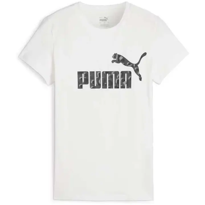 Camiseta de Manga Corta Puma Ess+ Animal para mujer en color blanco - 1