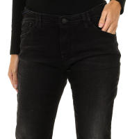 Armani-Pantalones Largos Tejanos Efecto Gastado 6X5J28-5D08Z para Mujer