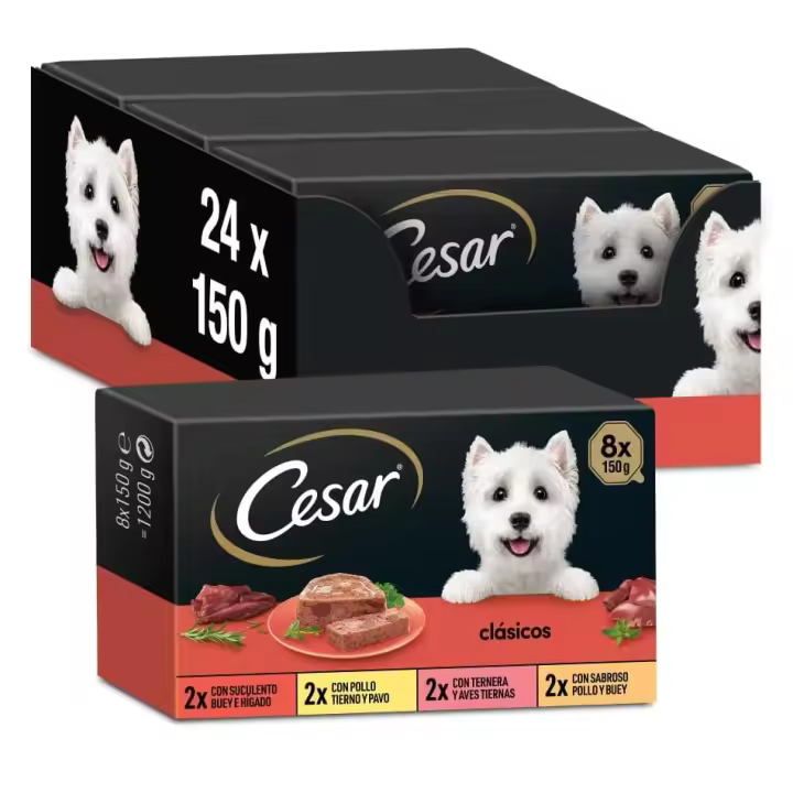Cesar Clasicos Tarrinas en Salsa para Perros - Multipack - 1