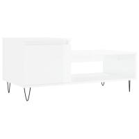 Vidaxl Mesa de Centro Madera Contrachapada 100x50x45 Cm Blanco - details 7
