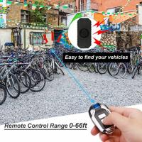 Alarma De Bicicleta Inalámbrica Control Remoto Impermeable Para Motocicleta Y Electric Bikes Sensor De Seguridad Antipérdida - details 1