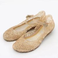 Sandalias De Verano Para Niñas Zapatos De Princesa PVC Transpirables Talla 25-37 Decoración De Cristal Estilo Cendrillon Con Tacón Suave Para Niños - details 11
