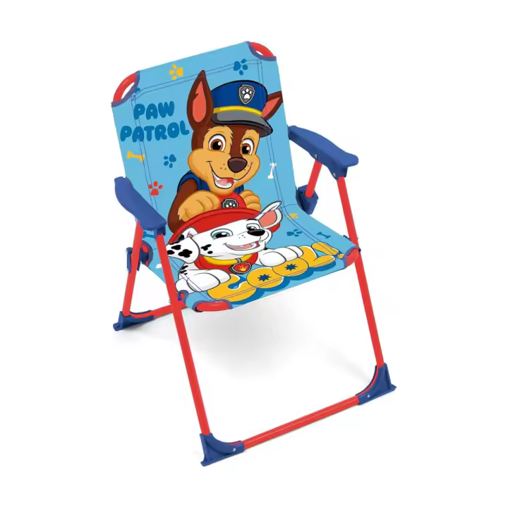 Silla Plegable con Brazos de 38x32x53cm Animado, Silla para  Niños para Playa, Camping, Ligero y  Cómodo de Llevar, Silla Infantil, Resistente y segura, Uso interior/Exterior con cierre de seguridad Stitch, Minnie, Frozen, Spider, Peppa, Canina patrulla - 1