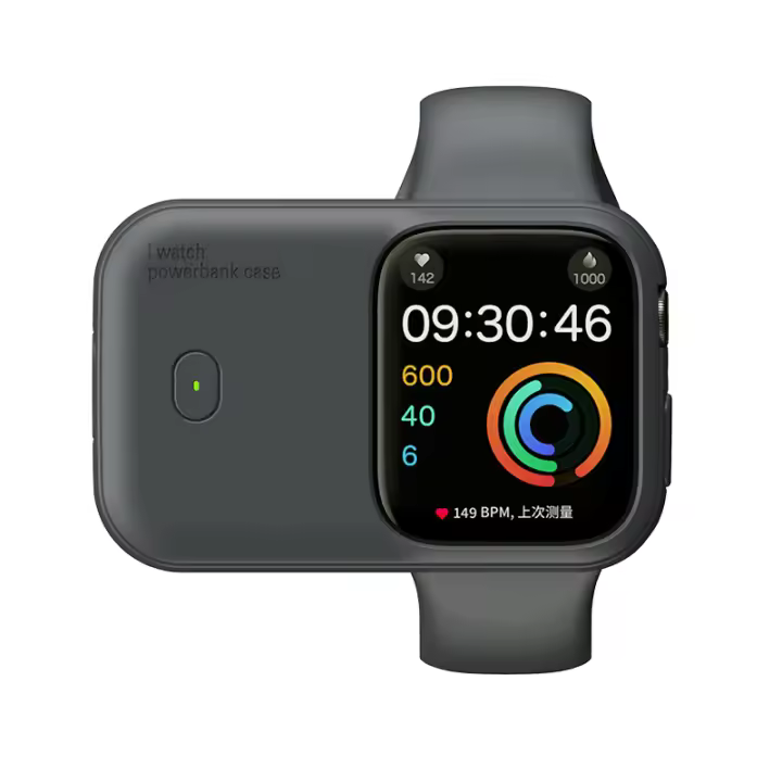 Cargador inalámbrico magnético para Apple Watch, diseño portátil, 1200 mAh, cargador de reloj inteligente para Apple Watch 9/8/7/6/5/4/UYTRA/UfYTRA 2 (44 mm/45 mm/46 mm) - 1