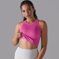 Sujetador Deportivo De 2 Niveles Para Mujer Sexy Yoga Alta Soporte Impacto Deporte Ropa Interior Correr Secado Rápido Top Deporte Gimnasio Con Almohadillas - details 45